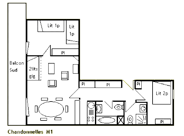 Chandonelles  M1 plan